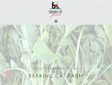 Tablet Screenshot of barkingcatfarm.com